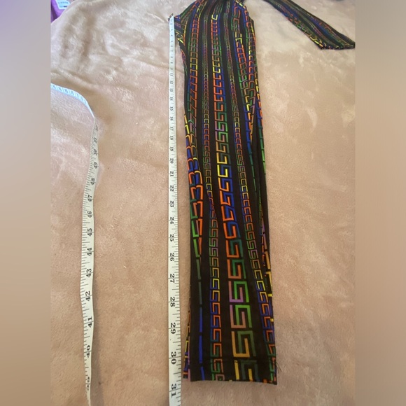 KimCine Curve NWOT Women Sheer Colorful Long Sleeves SizeSmall Back-Zip Jumpsuit - Picture 14 of 15